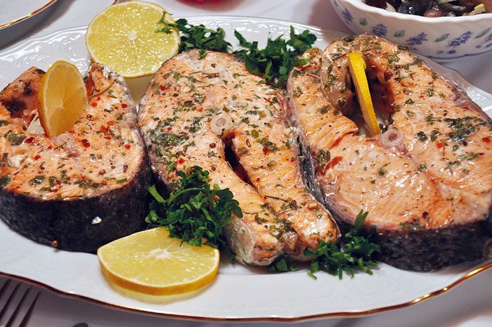 BROILED SALMON