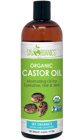 Castor Oil USDA Organic Cold-Pressed 100% Pure